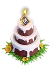 14th Anniversary Cake